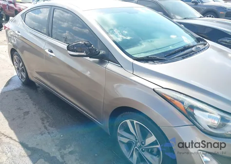 2014 Hyundai Elantra Limited from USA, damaged, VIN 5NPDH4AE5EH482230